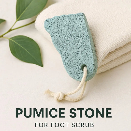 Be Organic Foot-Shaped Pumice Stone for Cracked Heels & Dead Skin Removal – Natural Foot Scrubber Be Organic