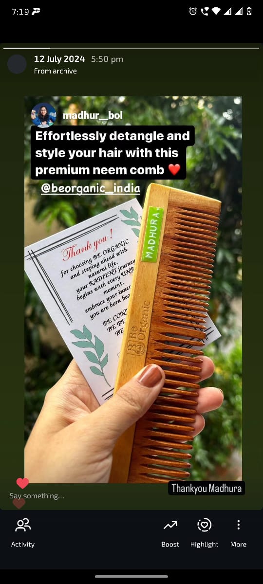 feedback customer be organic