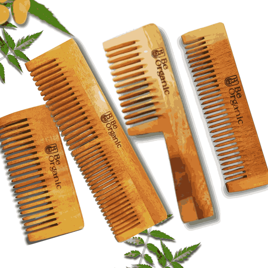 Eco-Friendly Neem Handle Comb – Handmade and Herbal-Infused for Healthy Hair