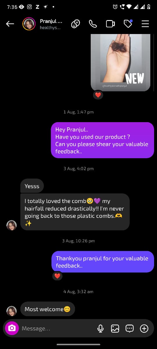customer feedback be organic