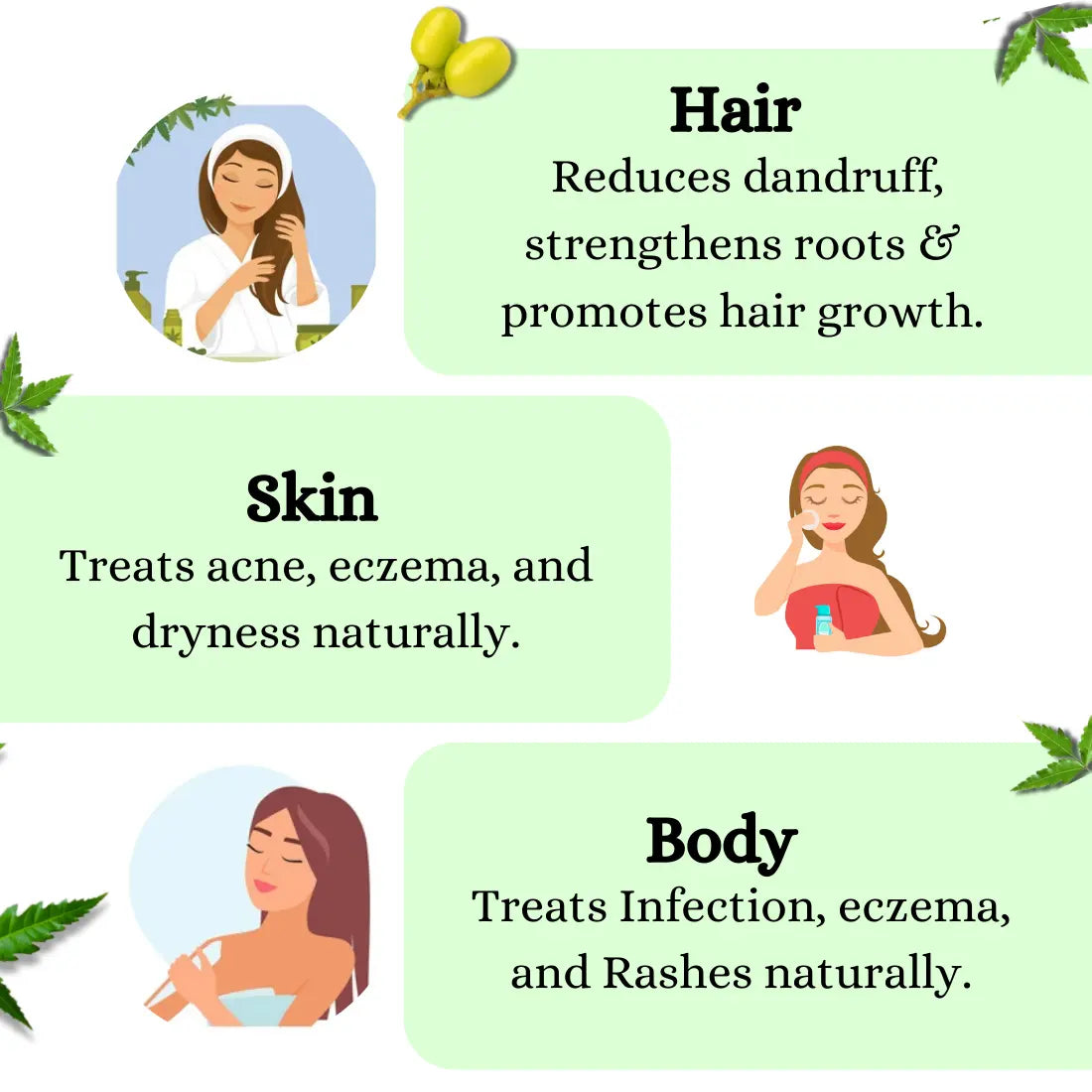 Cold Pressed Neem Oil for Hair, Skin & Scalp – 100% Pure | Be Organic Be Organic