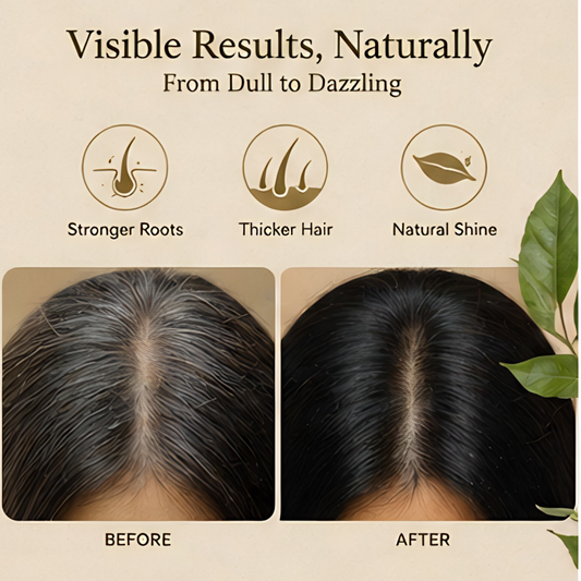 Be Organic Henna & Indigo Combo Pack | 100% Natural Hair Dye for Grey Coverage, Brown to Black Shades | Chemical-Free, Organic Hair Color Powder for Women & Men