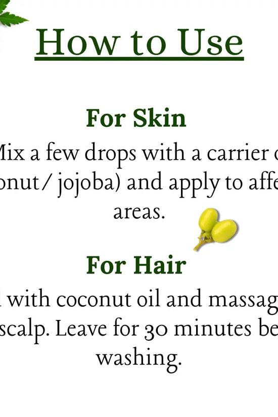 Cold Pressed Neem Oil for Hair, Skin & Scalp – 100% Pure | Be Organic Be Organic