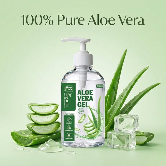 Be Organic 100% Pure Aloe Vera Gel for Skin & Hair - Hydrating & Soothing (250g)