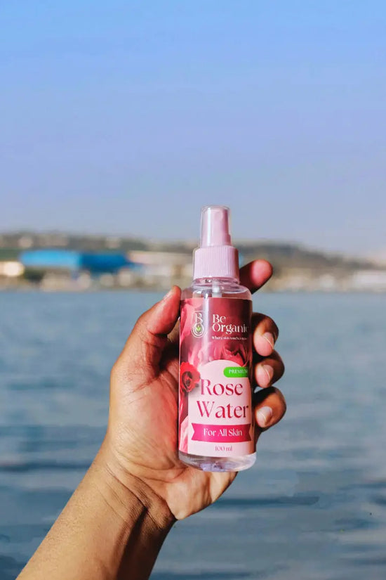 100% Pure Organic Rose Water for Face, Skin 100ml Be Organic
