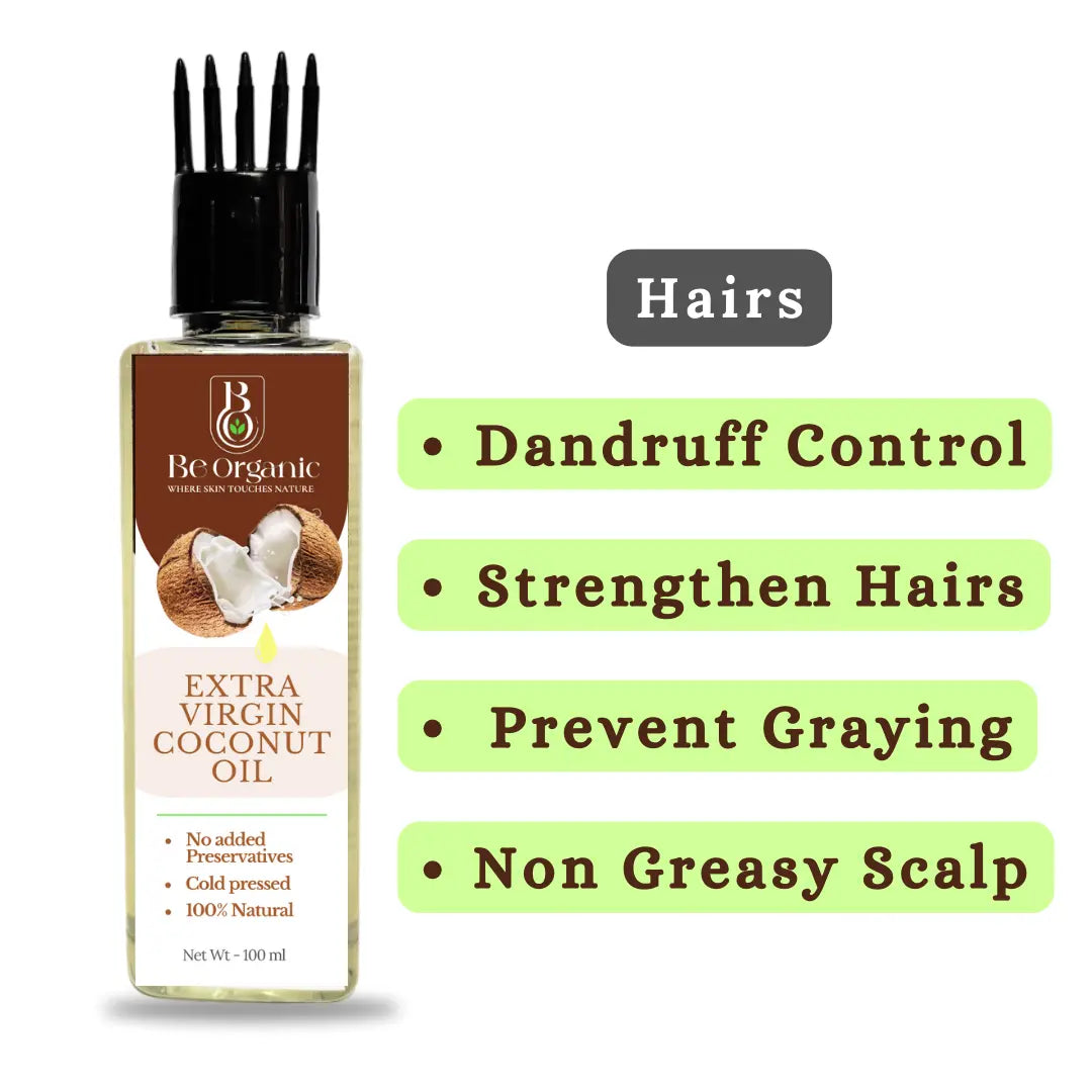 Virgin Coconut Oil for Hair & Skin | Organic & Pure (100 ml) Be Organic