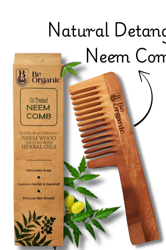 Neem wood handle comb | Be Organic