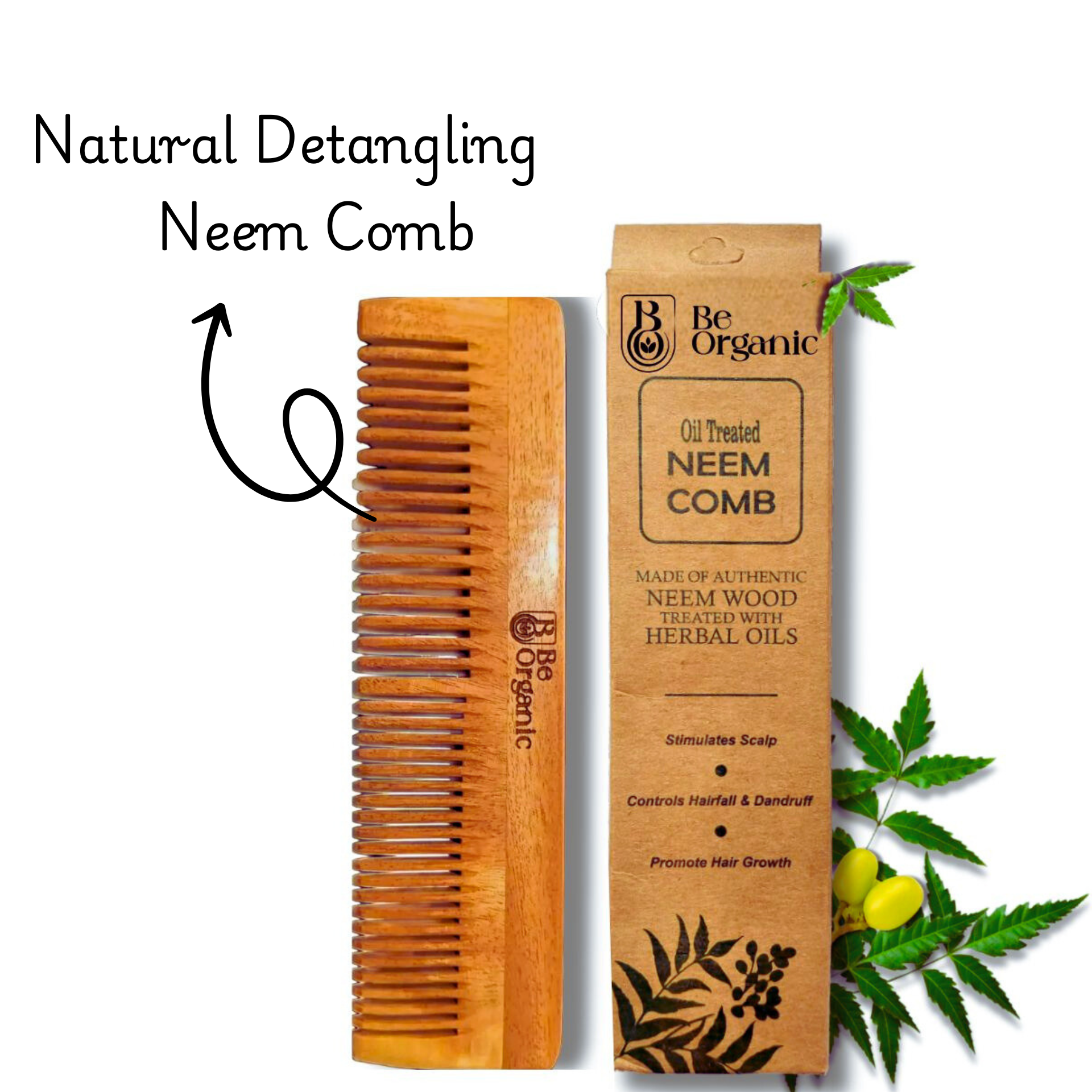 Neem Wood Comb | Be Organic