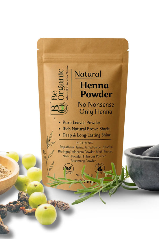 Organic henna for shiny, strong, and nourished hair