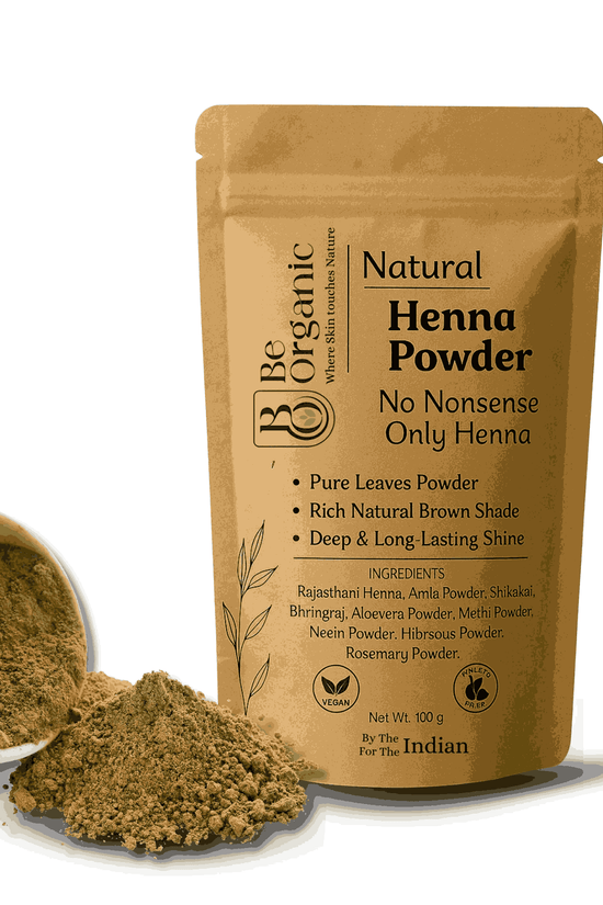 100% chemical-free herbal mehndi for hair care