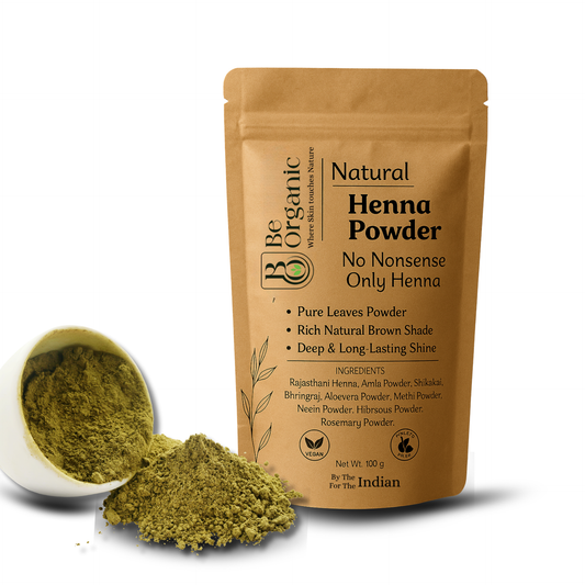 100% chemical-free herbal mehndi for hair care