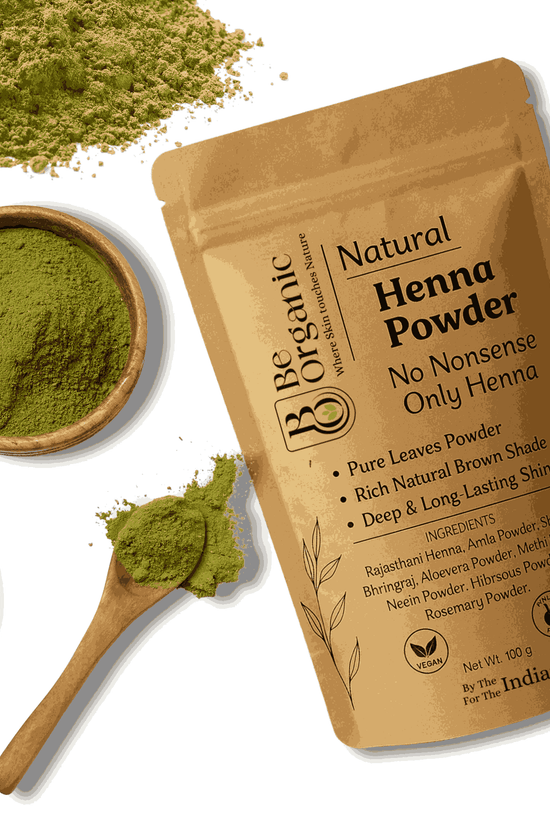 Triple-sifted pure henna powder for deep conditioning