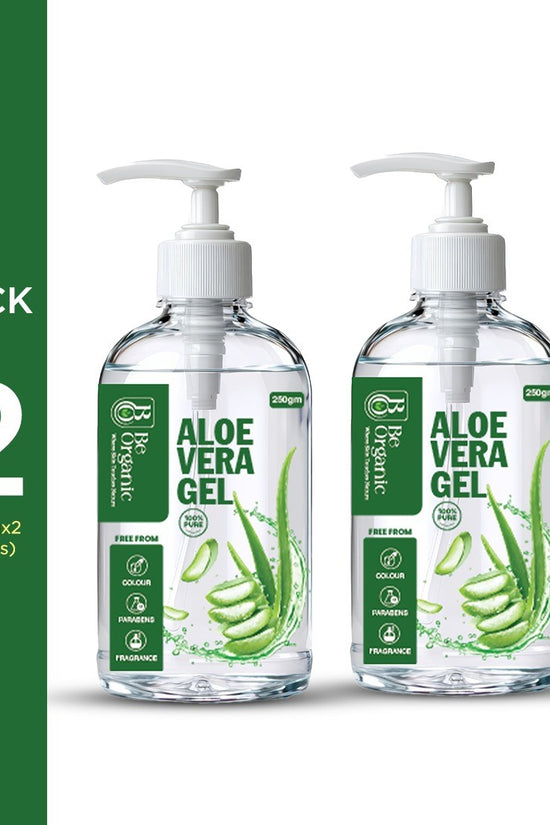 Be Organic 100% Pure Aloe Vera Gel for Skin & Hair - Hydrating & Soothing (250g)