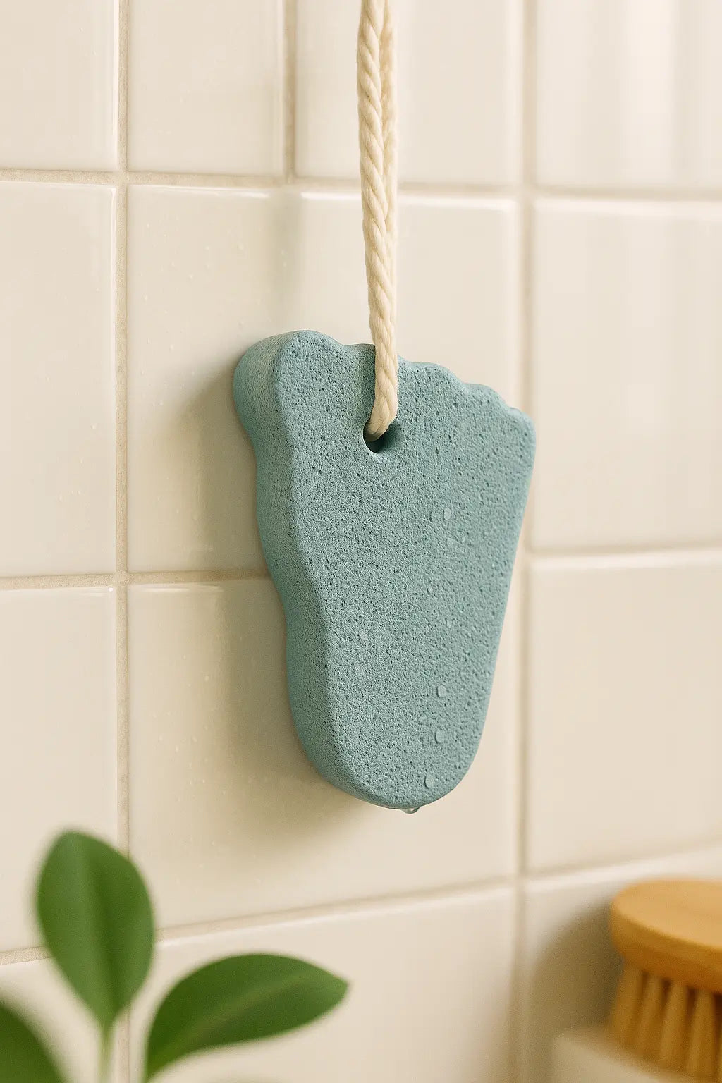 Be Organic natural foot-shaped pumice stone for cracked heels and dead skin removal
