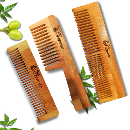 Eco-Friendly Neem Handle Comb – Handmade and Herbal-Infused for Healthy Hair