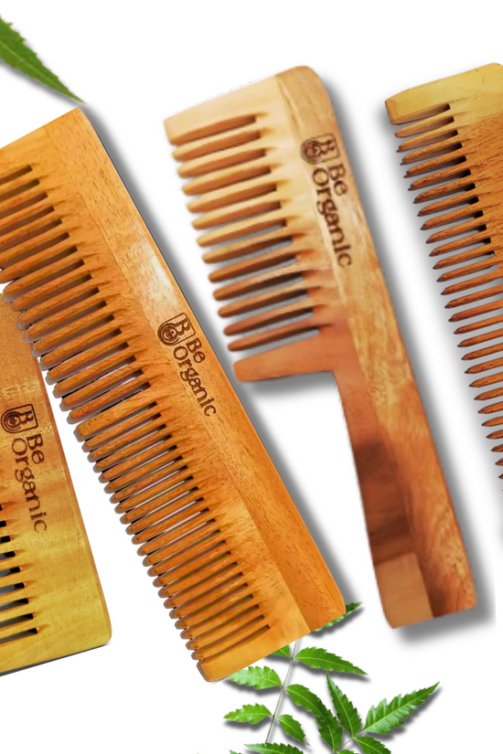 Eco-Friendly Neem Handle Comb – Handmade and Herbal-Infused for Healthy Hair