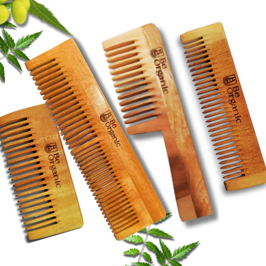 Eco-Friendly Neem Handle Comb – Handmade and Herbal-Infused for Healthy Hair
