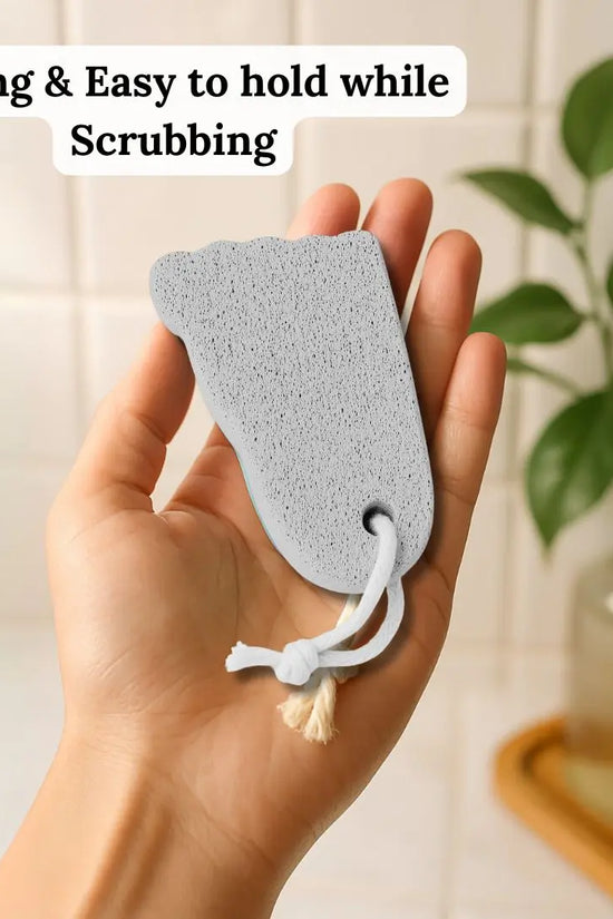 Exfoliating pumice stone tool for feet, perfect for removing dry and rough skin