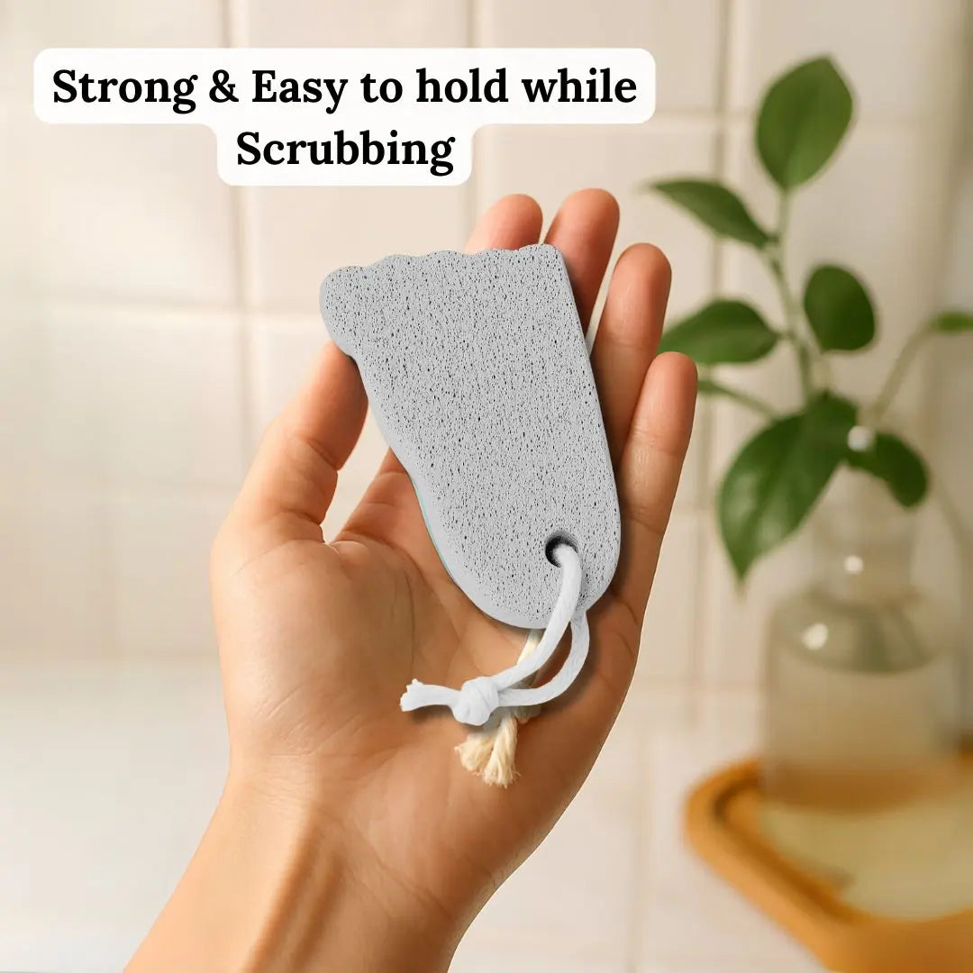 Exfoliating pumice stone tool for feet, perfect for removing dry and rough skin