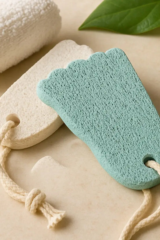 Be Organic Foot-Shaped Pumice Stone for Cracked Heels & Dead Skin Removal – Natural Foot Scrubber Be Organic
