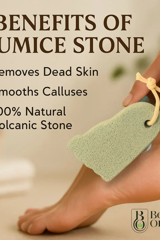 Cracked heel cleaning pumice stone from Be Organic, eco-friendly and durable