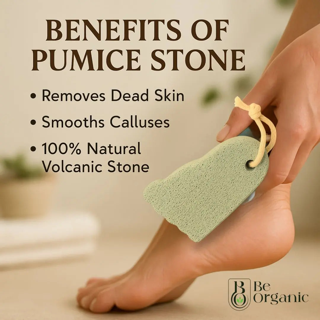Cracked heel cleaning pumice stone from Be Organic, eco-friendly and durable