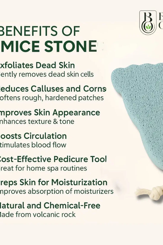 Volcanic pumice stone for foot care and smooth skin, suitable for daily use