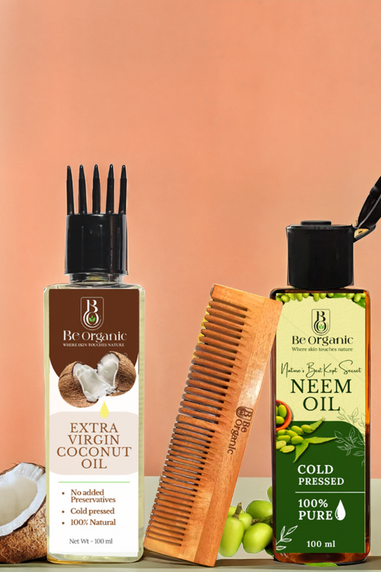  Cold Pressed Coconut Oil & Neem Oil 100% pure 