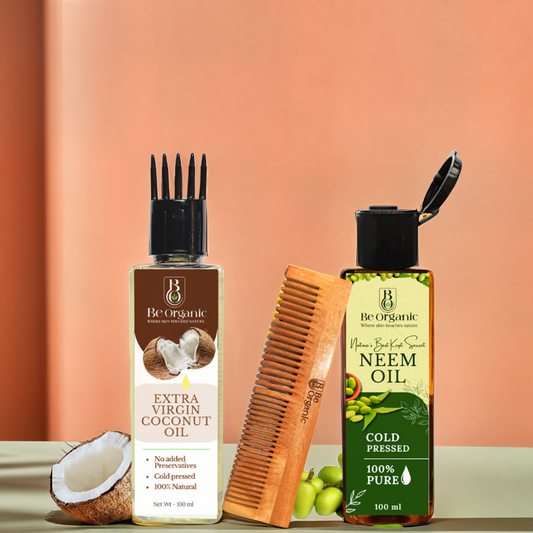  Cold Pressed Coconut Oil & Neem Oil 100% pure 