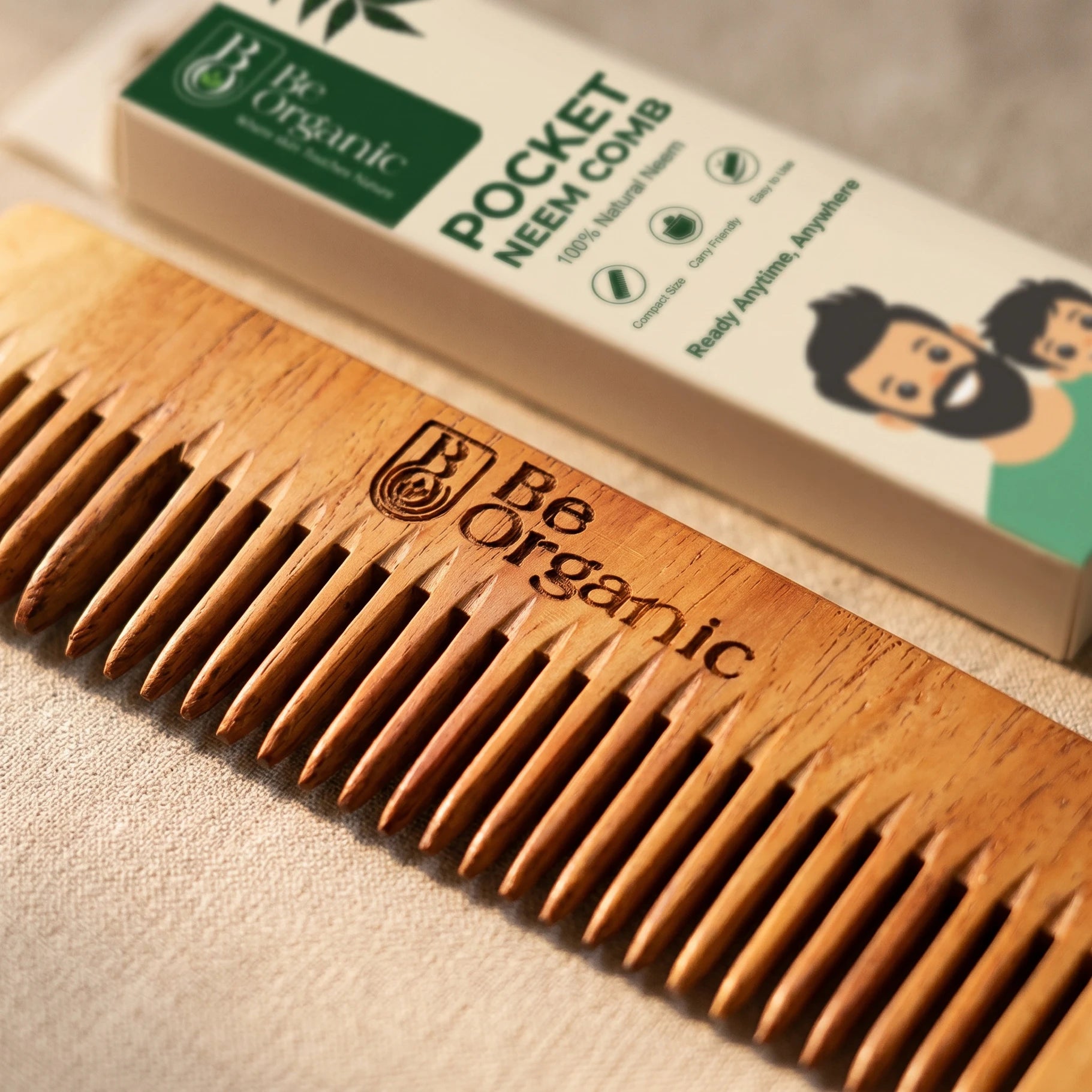 Neem Wood Pocket Comb